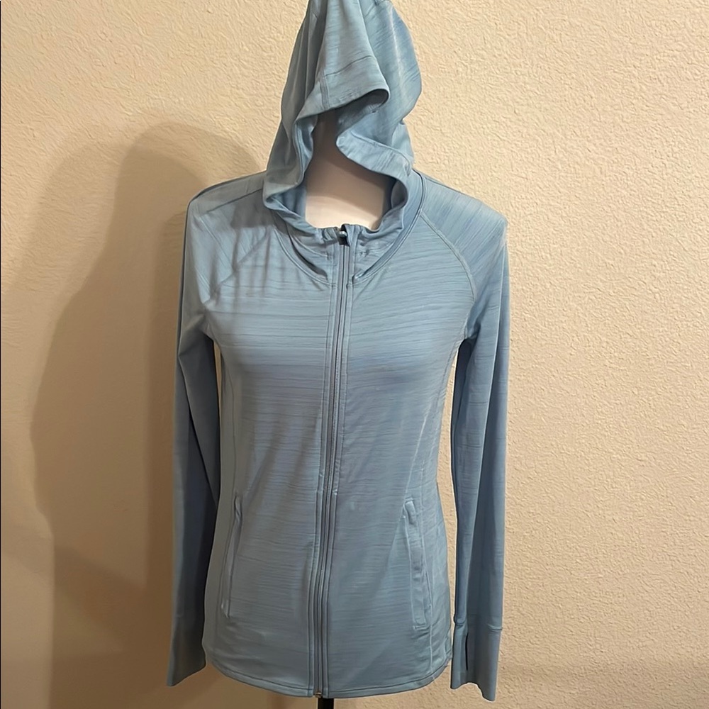 Athleta Sea foam zip up jacket hoodie